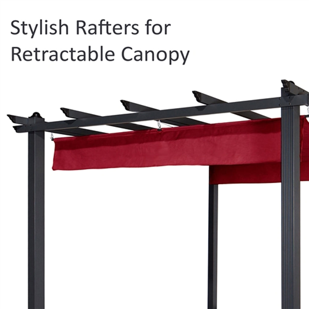 Aleko Pergolas Aluminum Outdoor Canopy Grape Trellis