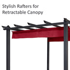 Aleko Pergolas Aluminum Outdoor Canopy Grape Trellis