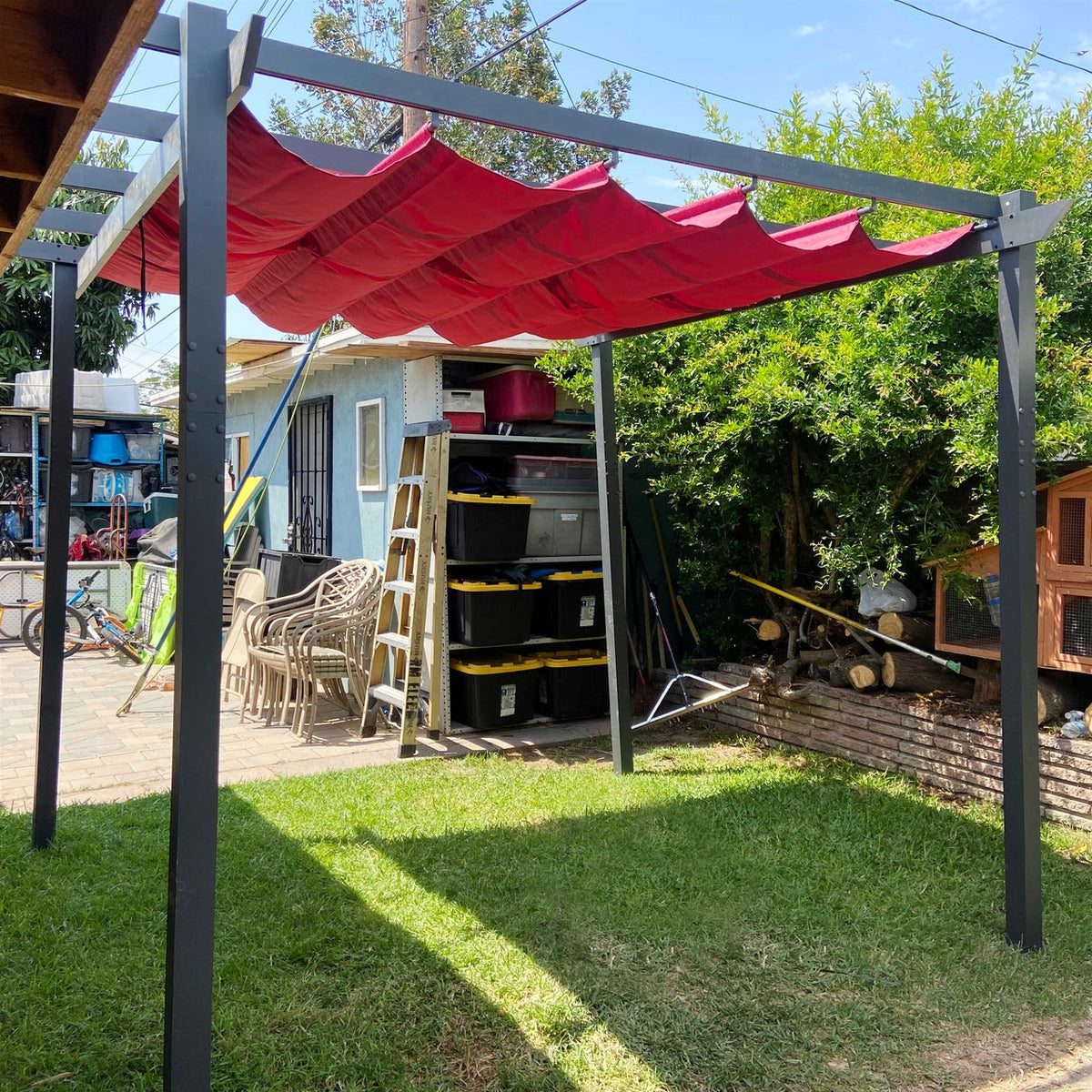 Aleko Pergolas Aluminum Outdoor Canopy Grape Trellis