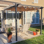 Aleko Pergolas Aluminum Outdoor Canopy Grape Trellis