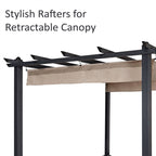 Aleko Pergolas Aluminum Outdoor Canopy Grape Trellis
