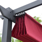 Aleko Pergolas Aluminum Outdoor Retractable Canopy Pergola