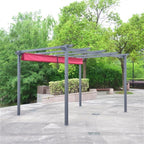 Aleko Pergolas Aluminum Outdoor Retractable Canopy Pergola