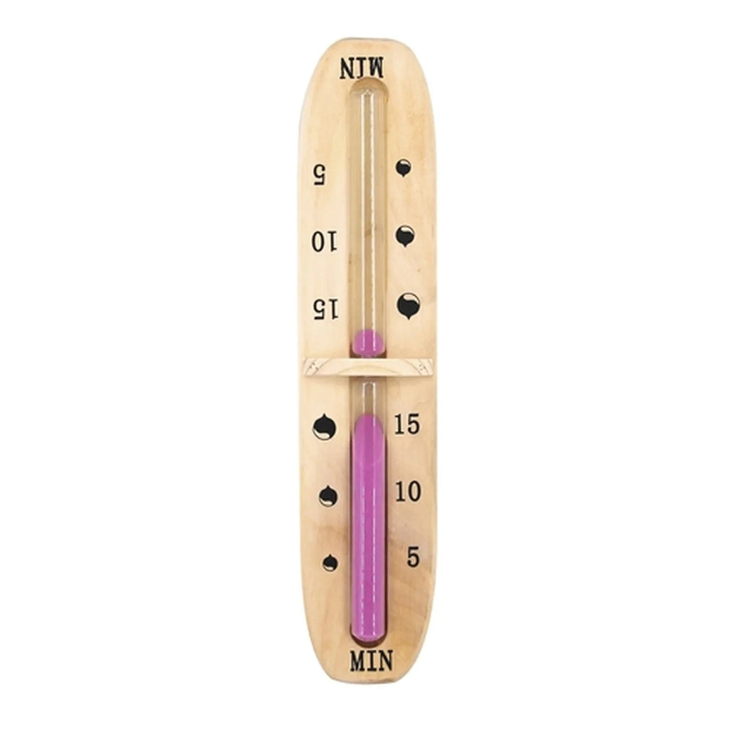Aleko Pine Wall-Mounted Sauna Rotating Sand Timer - 15