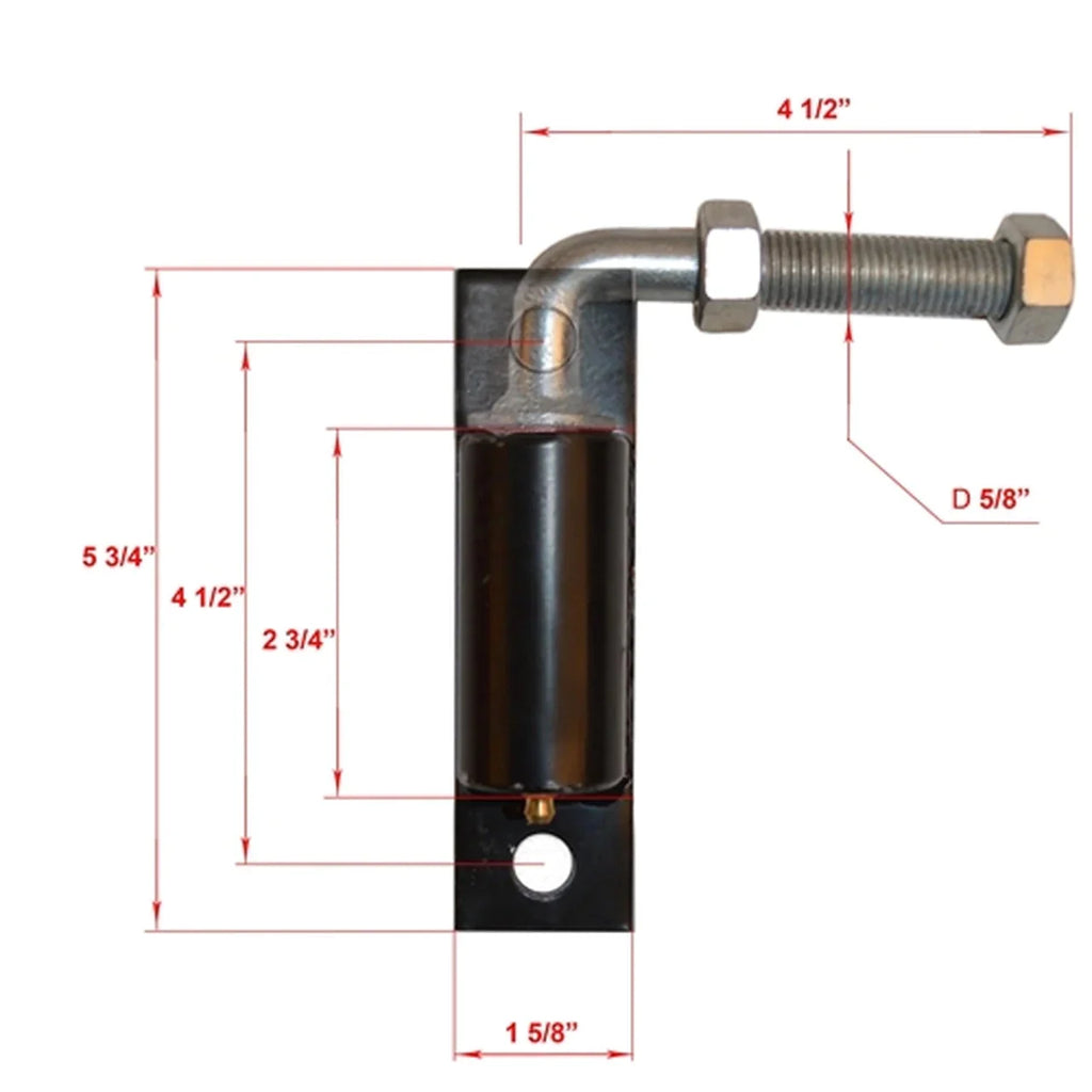 Aleko Regular Hinge J-Bolt for Driveway Gates - 5/8-Inch