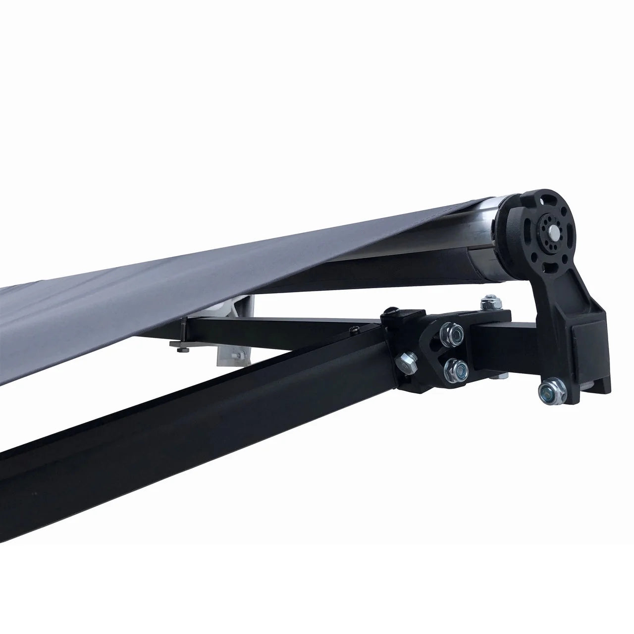 Aleko Retractable Black Frame Patio Awning 10 x 8 Feet