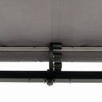 Aleko Retractable Black Frame Patio Awning 10 x 8 Feet