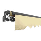 Aleko Retractable Black Frame Patio Awning 10 x 8 Feet