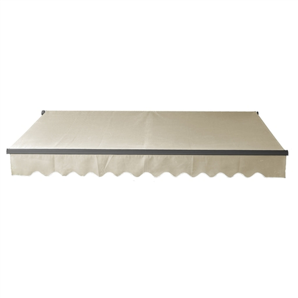 Aleko Retractable Black Frame Patio Awning 10 x 8 Feet