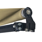 Aleko Retractable Black Frame Patio Awning 10 x 8 Feet