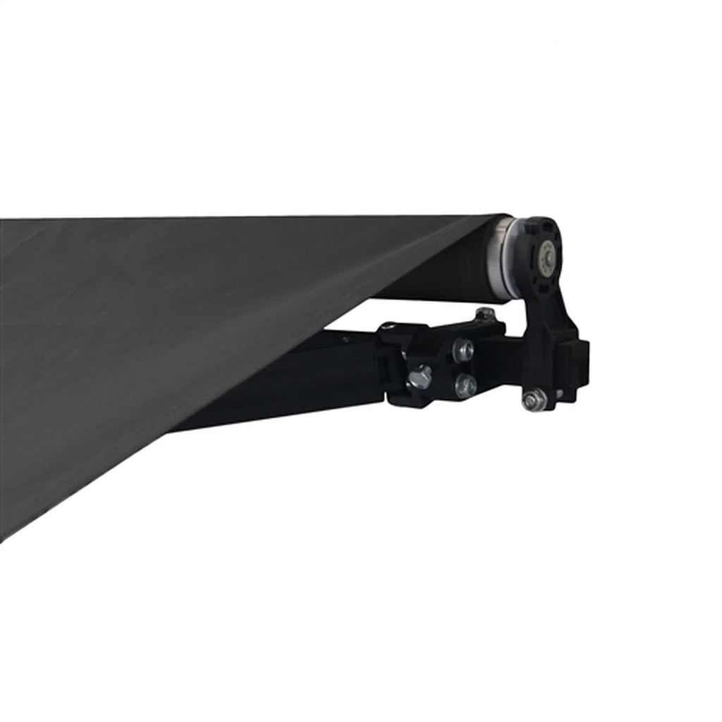 Aleko Retractable Black Frame Patio Awning 12 x 10 Feet