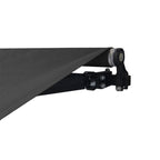 Aleko Retractable Black Frame Patio Awning 12 x 10 Feet