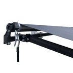 Aleko Retractable Black Frame Patio Awning 12 x 10 Feet