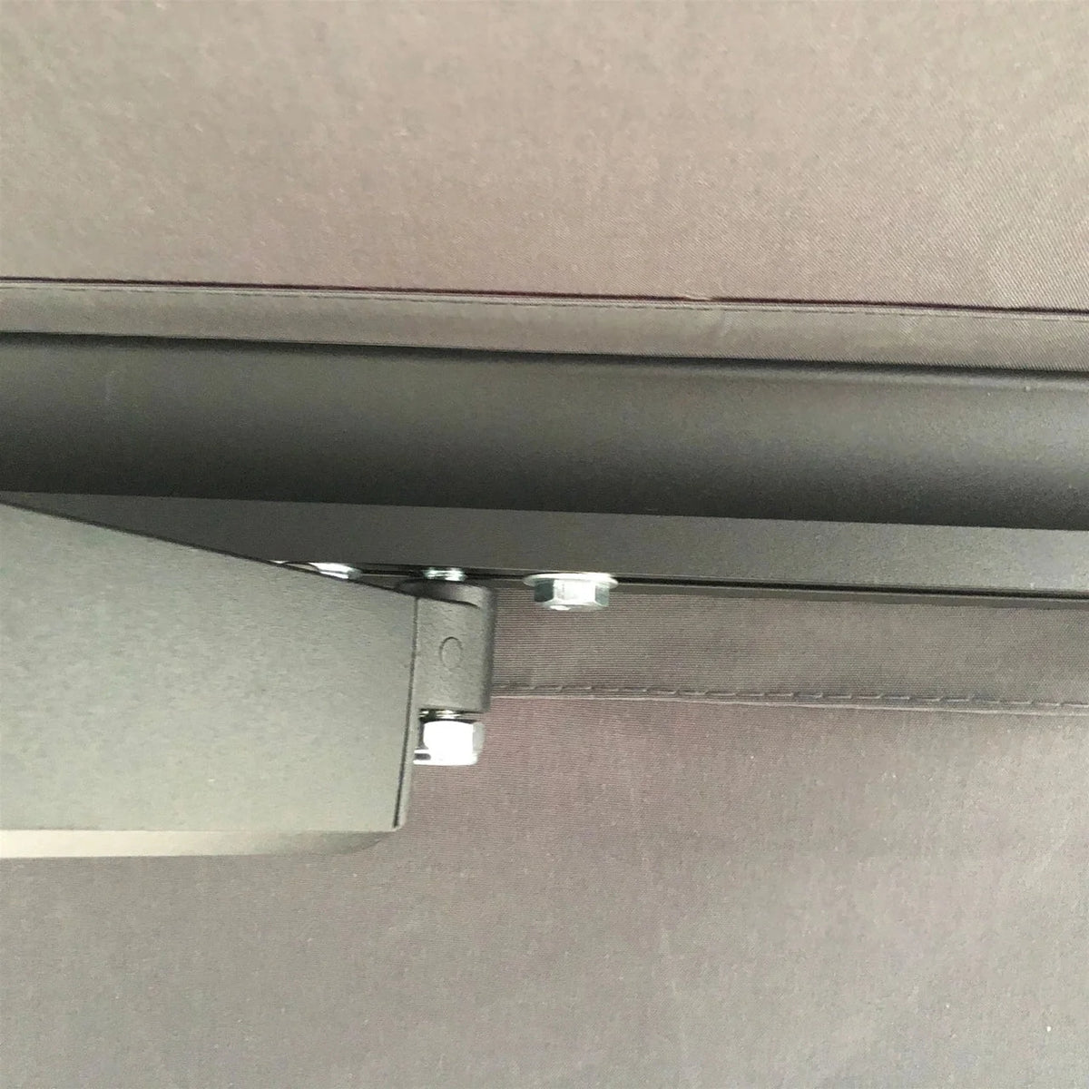 Aleko Retractable Black Frame Patio Awning 12 x 10 Feet