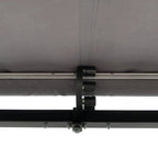 Aleko Retractable Black Frame Patio Awning 12 x 10 Feet