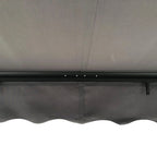 Aleko Retractable Black Frame Patio Awning 12 x 10 Feet