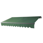 Aleko Retractable Black Frame Patio Awning 12 x 10 Feet