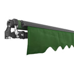 Aleko Retractable Black Frame Patio Awning 12 x 10 Feet