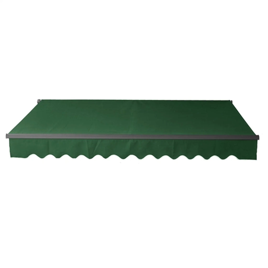 Aleko Retractable Black Frame Patio Awning 12 x 10 Feet