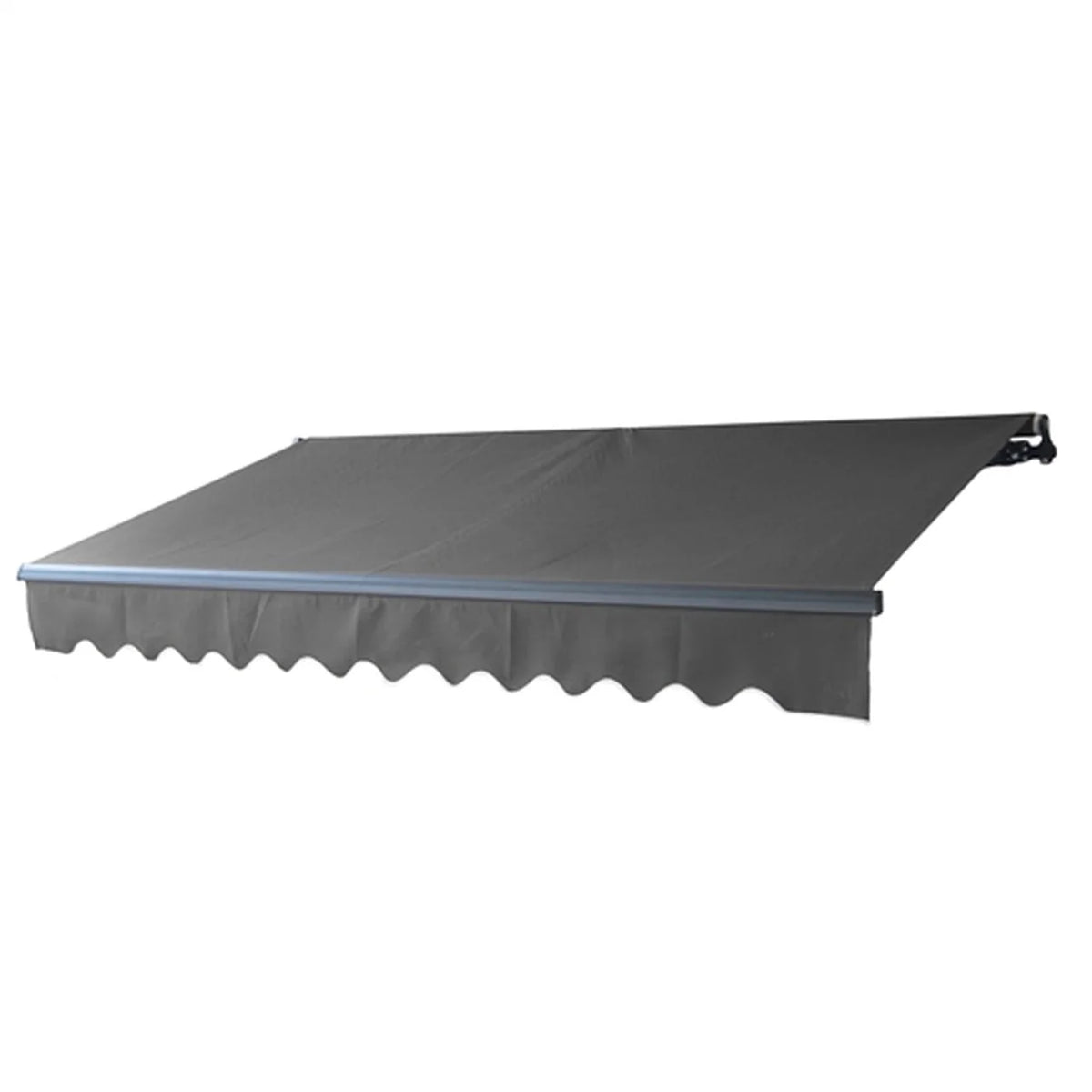 Aleko Retractable Black Frame Patio Awning 13 x 10 Feet