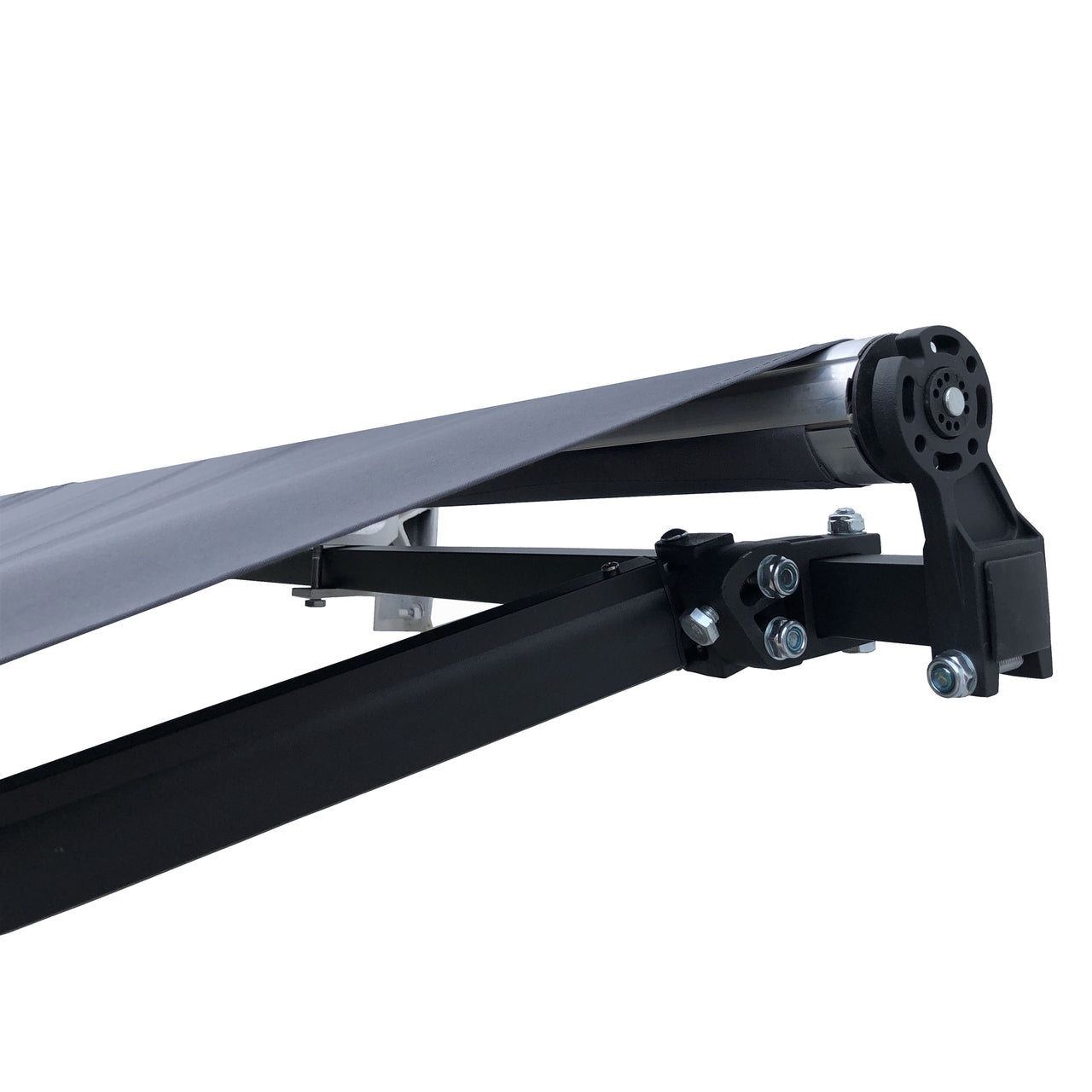 Aleko Retractable Black Frame Patio Awning 13 x 10 Feet
