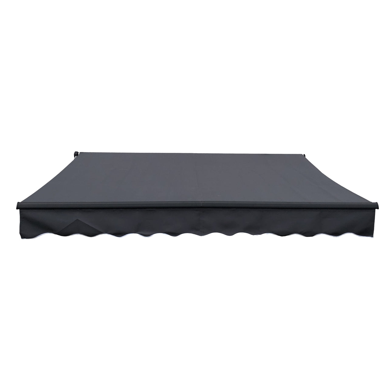 Aleko Retractable Black Frame Patio Awning 13 x 10 Feet