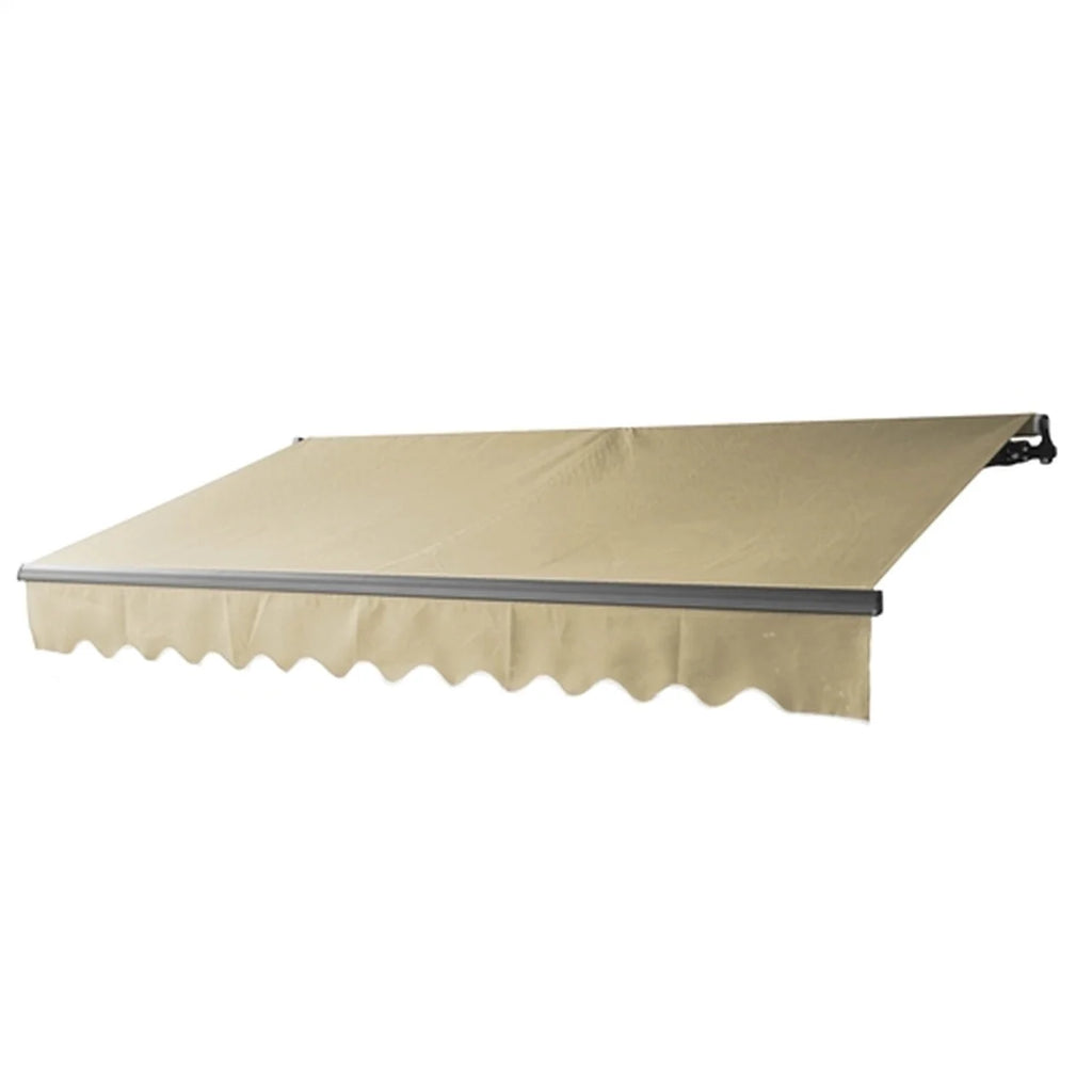 Aleko Retractable Black Frame Patio Awning 13 x 10 Feet