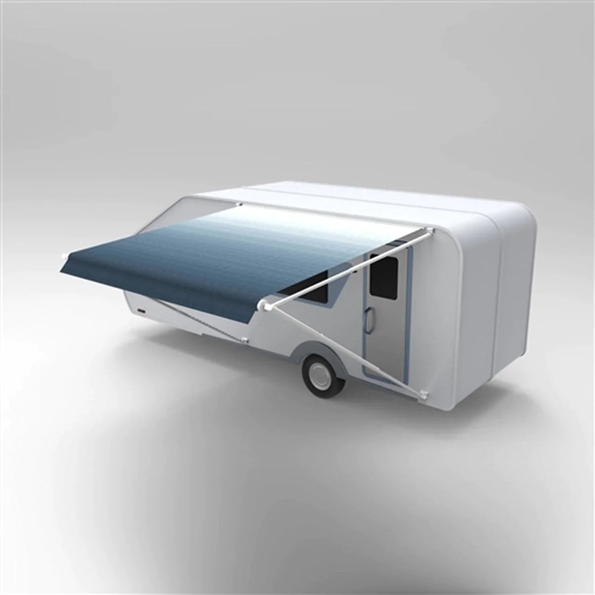 Aleko Retractable RV/Patio Awning - 10 x 8 Feet - Blue Fade