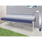 Aleko Retractable RV/Patio Awning - 10 x 8 Feet - Blue