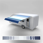 Aleko Retractable RV/Patio Awning - 10 x 8 Feet - Blue