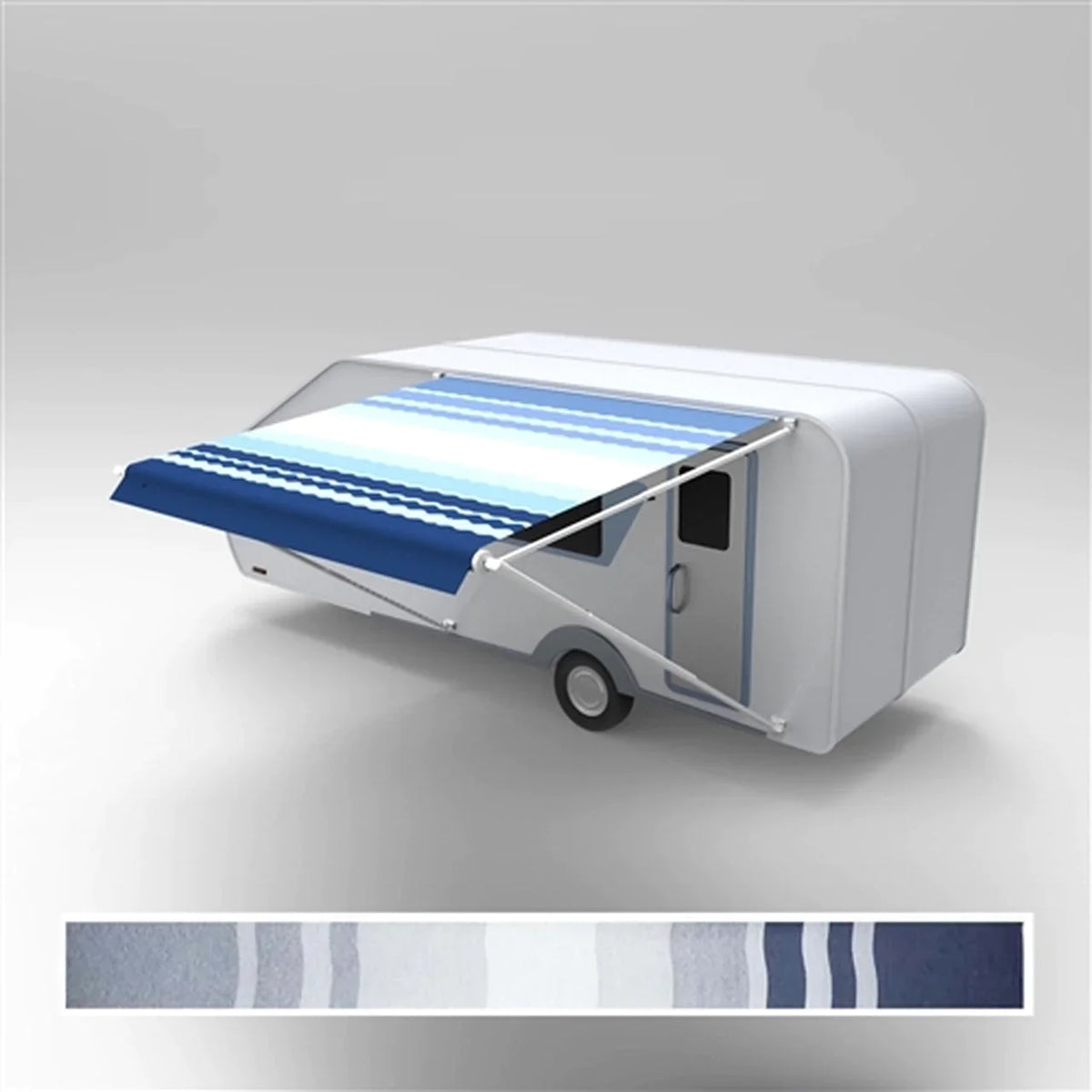 Aleko Retractable RV/Patio Awning - 10 x 8 Feet - Blue