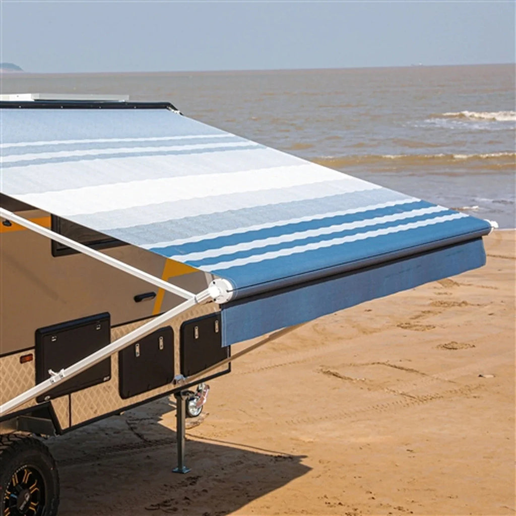 Aleko Retractable RV/Patio Awning - 10 x 8 Feet - Blue