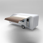 Aleko Retractable RV/Patio Awning - 10 x 8 Feet - Brown Fade