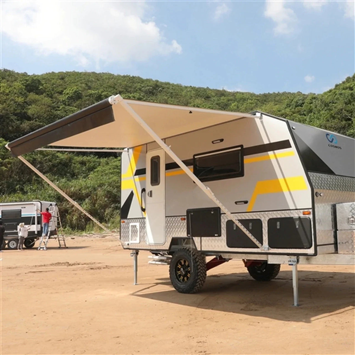Aleko Retractable RV/Patio Awning - 10 x 8 Feet