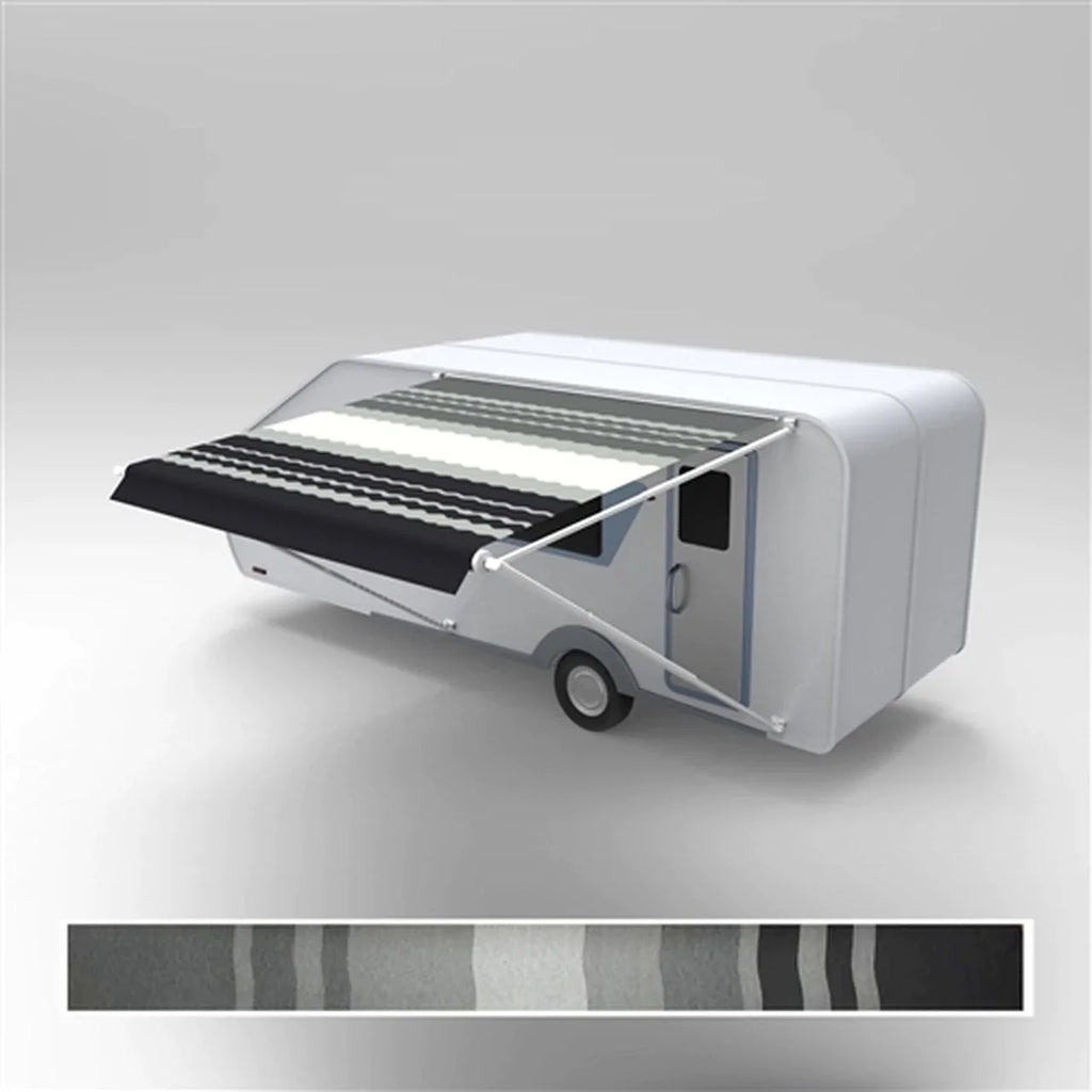 Aleko Retractable RV/Patio Awning - 12 x 8 Feet - Black