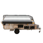 Aleko Retractable RV/Patio Awning - 12 x 8 Feet - Black