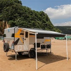 Aleko Retractable RV/Patio Awning - 12 x 8 Feet - Black