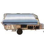 Aleko Retractable RV/Patio Awning - 12 x 8 Feet - Blue