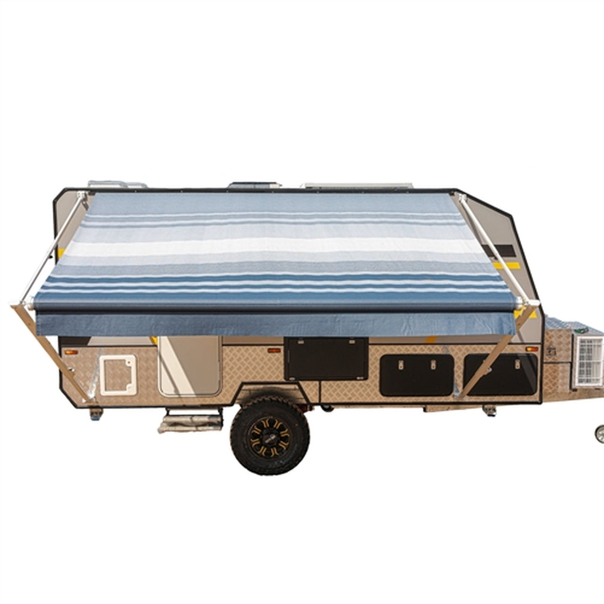 Aleko Retractable RV/Patio Awning - 12 x 8 Feet - Blue