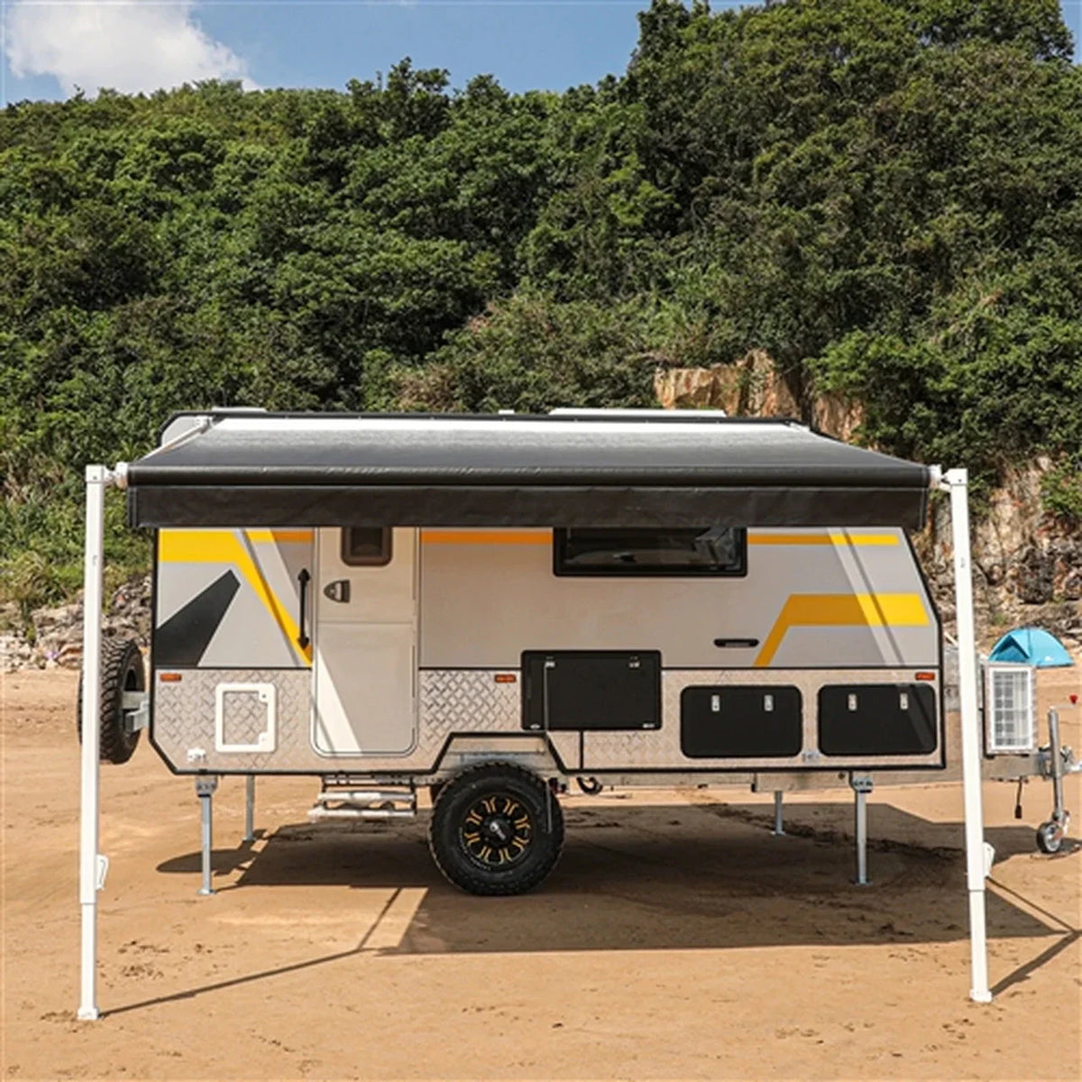 Aleko Retractable RV/Patio Awning - 12 x 8 Feet