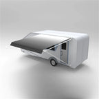 Aleko Retractable RV/Patio Awning - 13 x 8 Feet - Grey