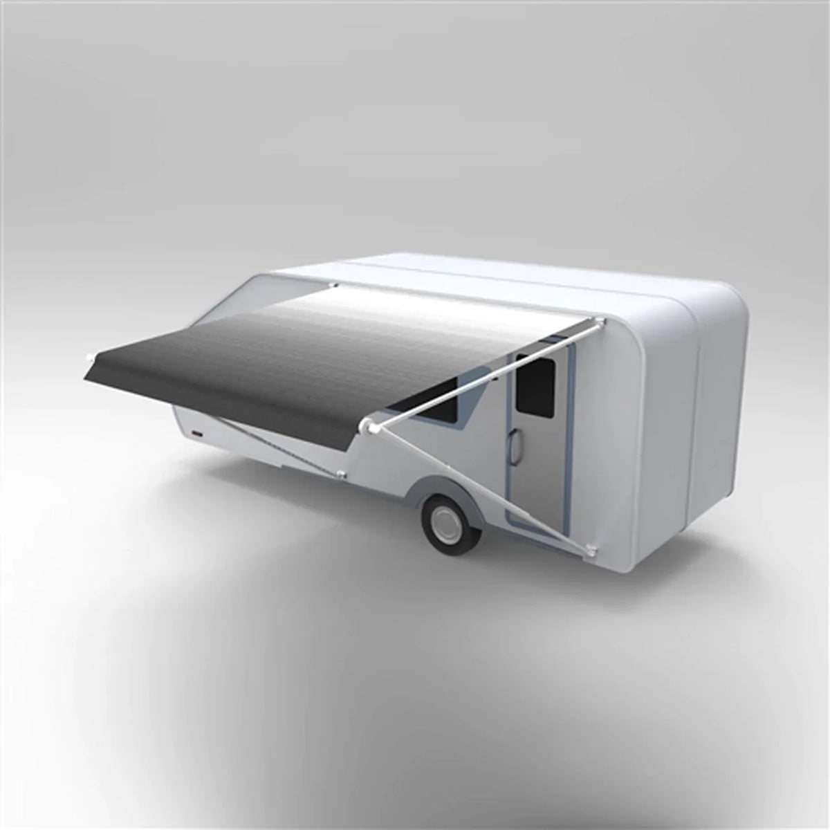 Aleko Retractable RV/Patio Awning - 13 x 8 Feet - Grey