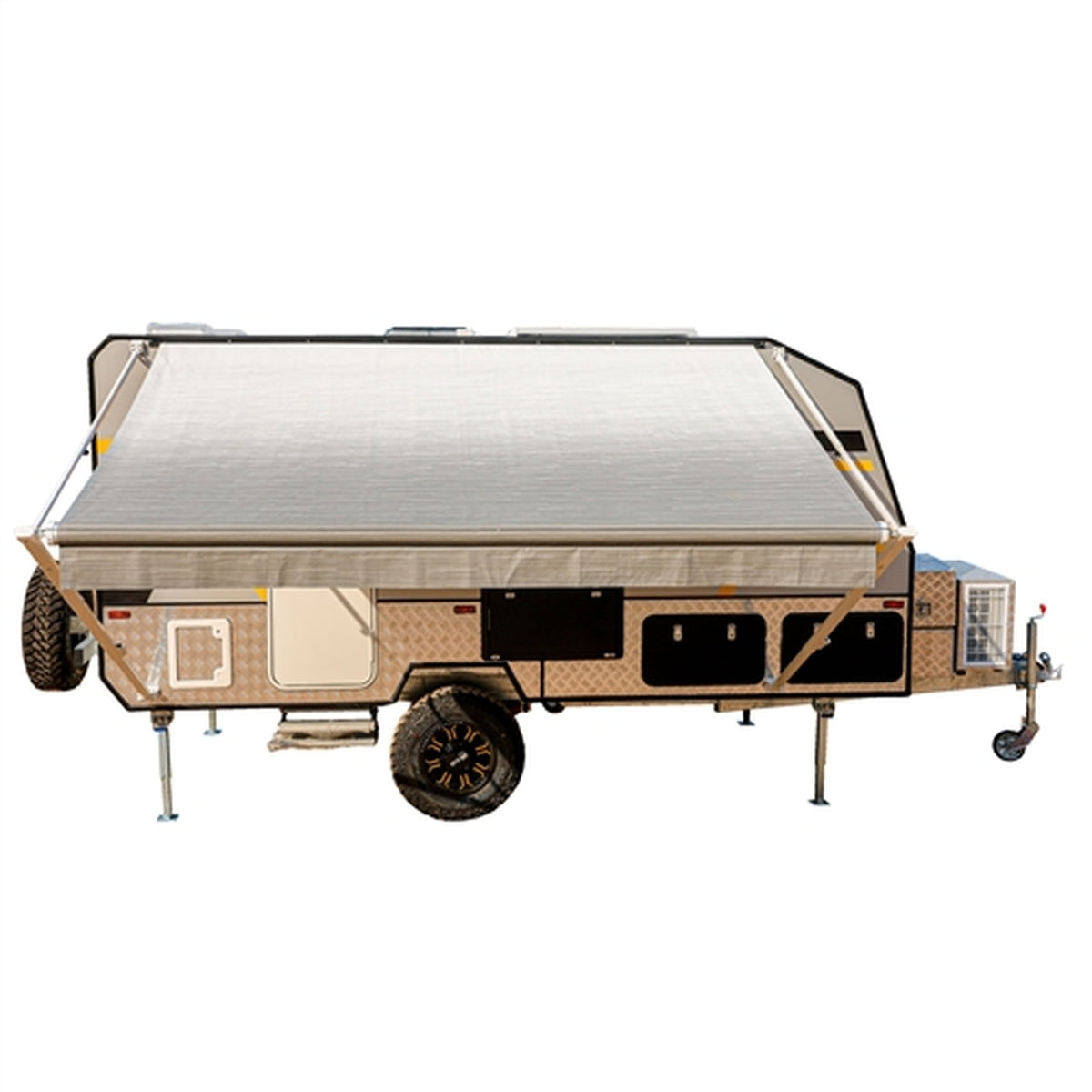 Aleko Retractable RV/Patio Awning - 13 x 8 Feet - Grey