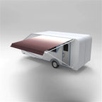Aleko Retractable RV/Patio Awning - 15 x 8 Feet - Burgundy