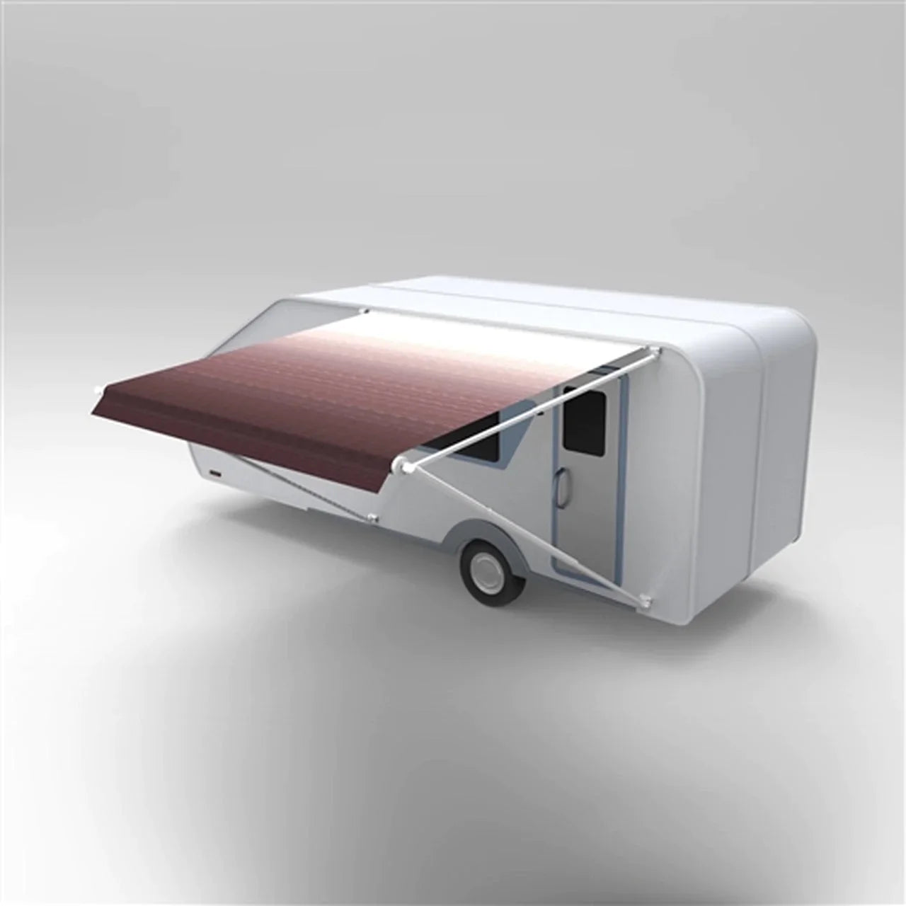 Aleko Retractable RV/Patio Awning - 15 x 8 Feet - Burgundy