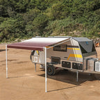 Aleko Retractable RV/Patio Awning - 15 x 8 Feet - Burgundy