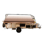 Aleko Retractable RV/Patio Awning - 16 x 8 Feet - Brown Fade