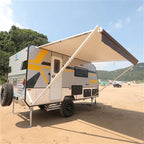 Aleko Retractable RV/Patio Awning - 16 x 8 Feet - Brown