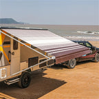 Aleko Retractable RV/Patio Awning - 20 x 8 Feet - Brown