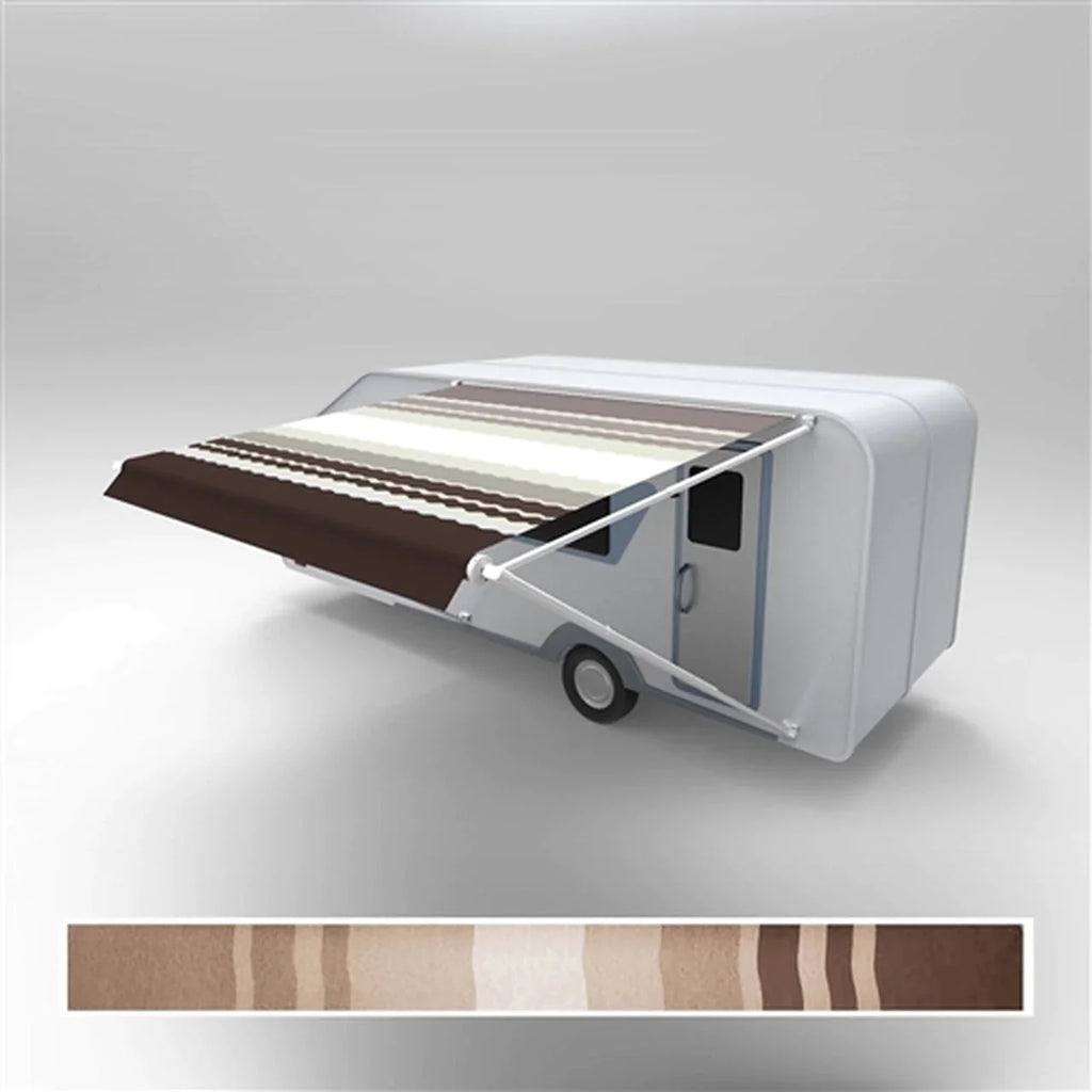 Aleko Retractable RV/Patio Awning - 20 x 8 Feet - Brown